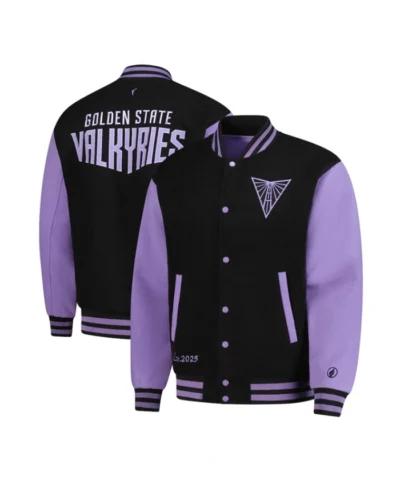 Unisex Golden State Valkyries FISLL Eclipse Black Full-Snap Jacket