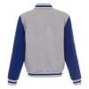 Dallas Mavericks Gray and Royal Wool Varsity Jacket