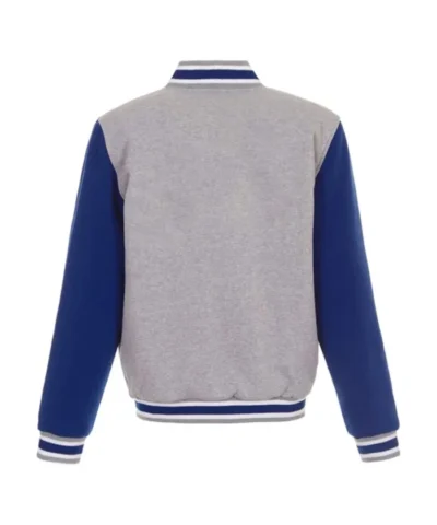 Dallas Mavericks Gray and Royal Wool Varsity Jacket