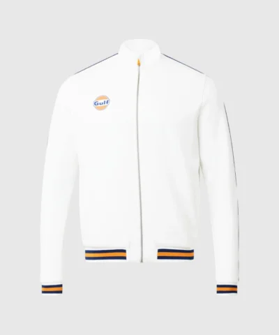 Shop White Gulf Zip-Up Track Jacket