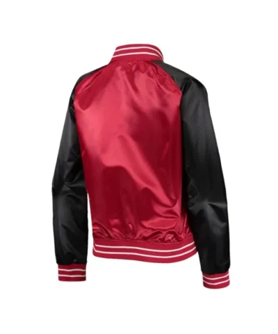 Chicago Bulls Hardwood Classics Red and Black Satin Jacket