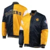 Indiana Pacers 75th Anniversary Leader Color Block Satin Jacket