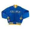 NBA 90’s Indiana Pacers Full-Snap Satin Blue Jacket