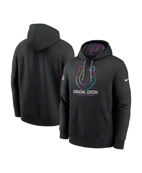 NFL Crucial Catch Club Indianapolis Colts 2024 Nike Black Hoodie
