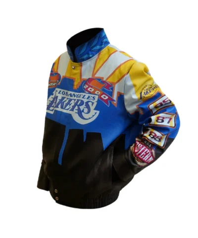 Jeff Hamilton 2000 Los Angeles Lakers Championship Leather Jacket