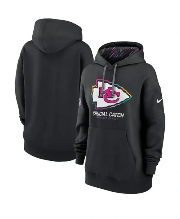 NFL Kansas City Chiefs 2024 Crucial Catch Club Black Hoodie