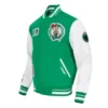 Boston Celtics Diy Pick Stitch GreenWhite Jacket
