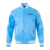 Shop LA Clippers 202425 City Edition Chenille Full-Snap Satin Blue Jacket