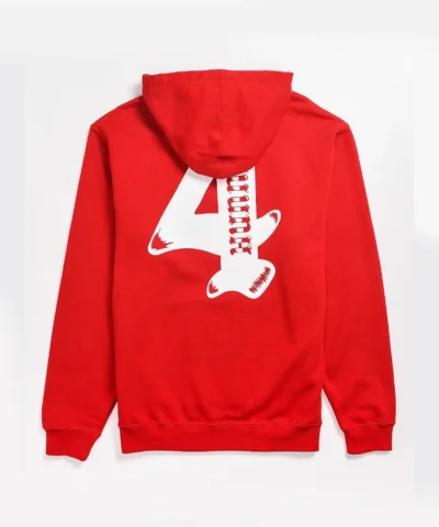 4Hunnid Worldwide Red Hoodie