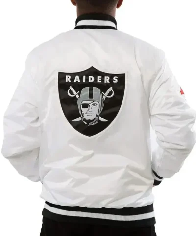 Las Vegas Raiders Fill White Jacket