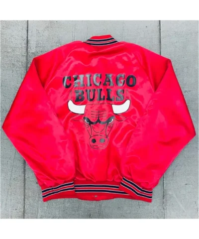 1990’s Chicago Bulls Locker Line Red Satin Jacket