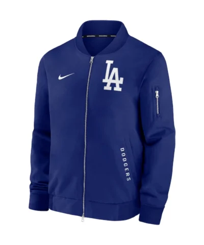 Unisex Los Angeles Dodgers Dugout Blue Bomber Jacket