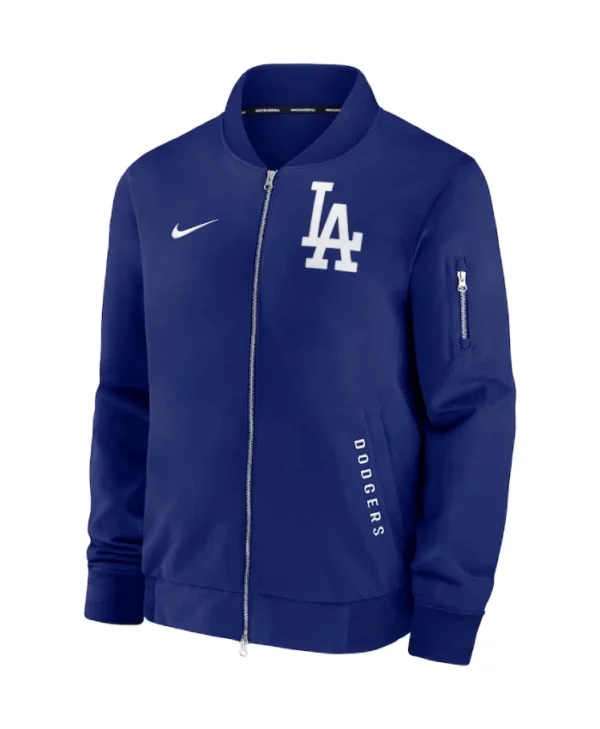 Unisex Los Angeles Dodgers Dugout Blue Bomber Jacket