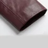 Maroon Leather Full-Legnth Sleeves Blazer for Mens