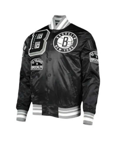 10 Years in Brooklyn Capsule Brooklyn Nets Mash Up Black Jacket