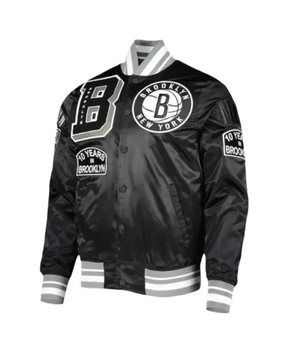 10 Years in Brooklyn Capsule Brooklyn Nets Mash Up Black Jacket