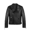 Men Vintage Biker Leather Motorcycle Jacket