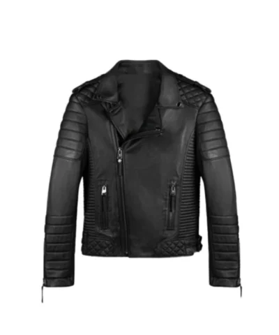 Men Vintage Biker Leather Motorcycle Jacket