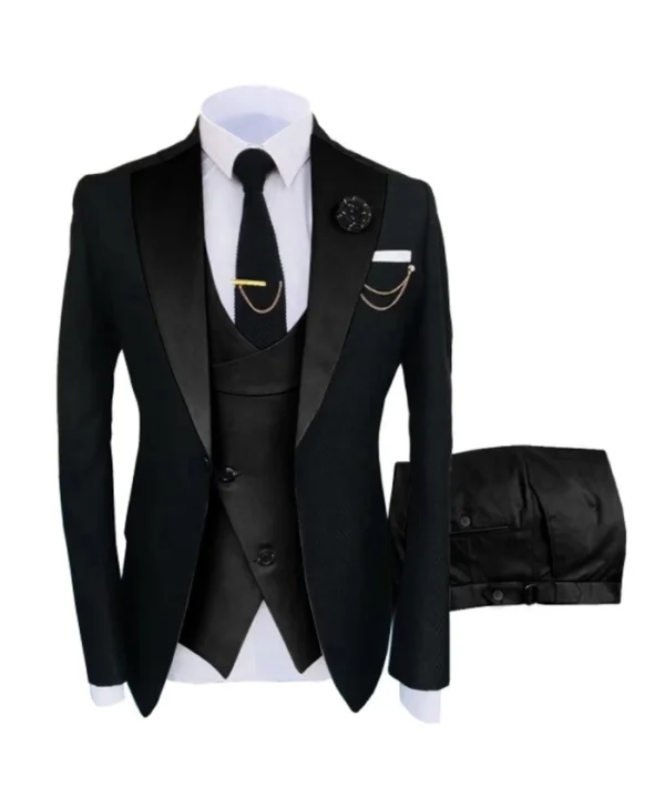 Men's Black 3-Piece Tuxedo Suit