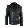 Men’s Black Terminator Arnold Biker Real Leather Jacket