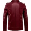 Mens Richard Slim Fit Biker Jacket Back