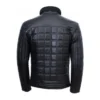 Men’s Quilted Black Leather Jacket