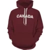 Shop Meru The Succubus Canada Maroon Pullover Unisex Hoodie