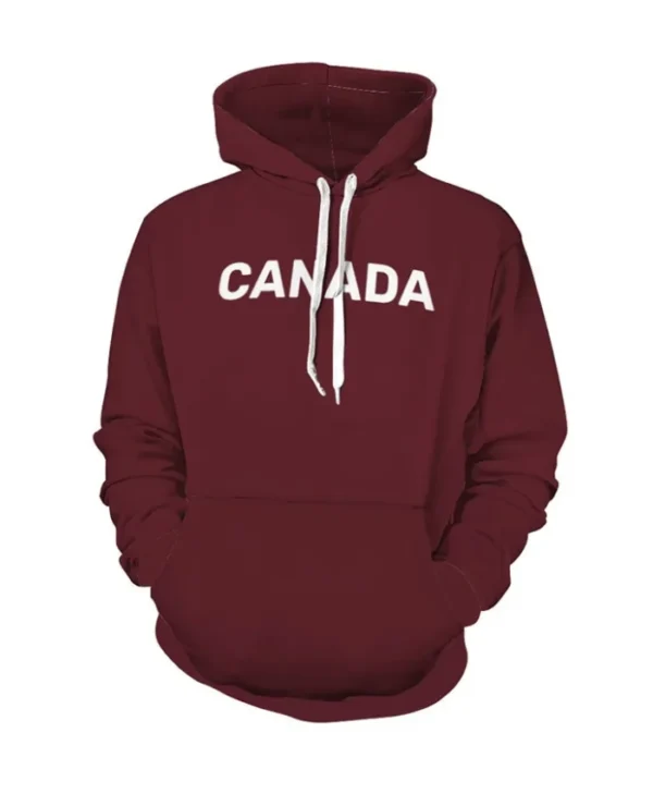 Shop Meru The Succubus Canada Maroon Pullover Unisex Hoodie