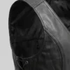 Midnight Ride Leather Black Vest For Womens