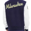Milwaukee Brewers Special Script Coaches Satin Jacket