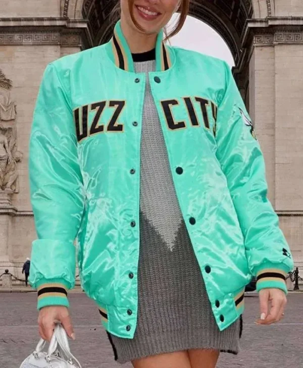 Buy Charlotte Hornets Buzz City Full-Snap Satin Mint Jacket