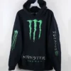 Monster Energy Printed Pullover Hoodie For Unisex