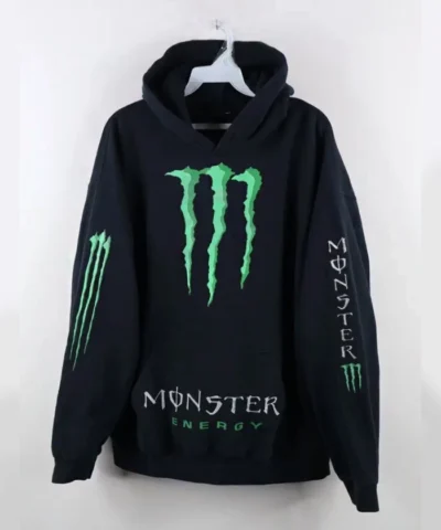 Monster Energy Printed Pullover Hoodie For Unisex