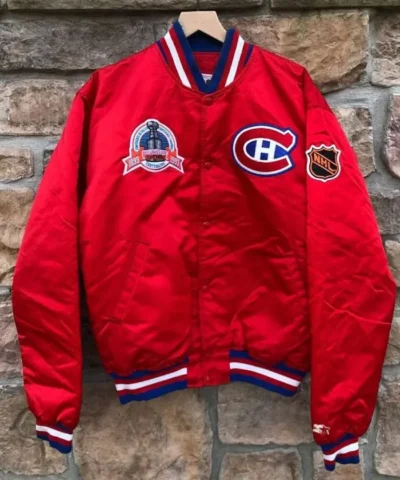 Stanley Cup 1993 Montreal Canadiens Satin Red Jacket