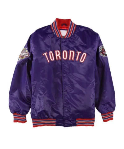 NBA All Star 2000 Toronto Raptors Full-Snap Purple Jacket