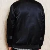NBA Brooklyn Nets Black Satin Jacket