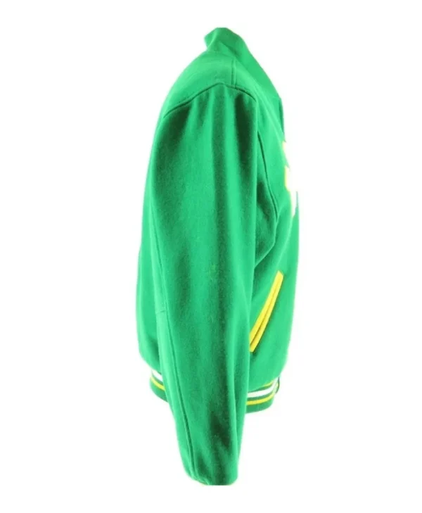 NBA Classic Boston Celtics Green Varsity Full-Zip Wool Jacket