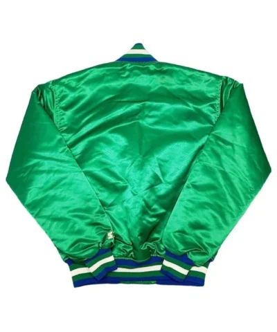 NBA Dallas Mavericks Green Satin Jacket