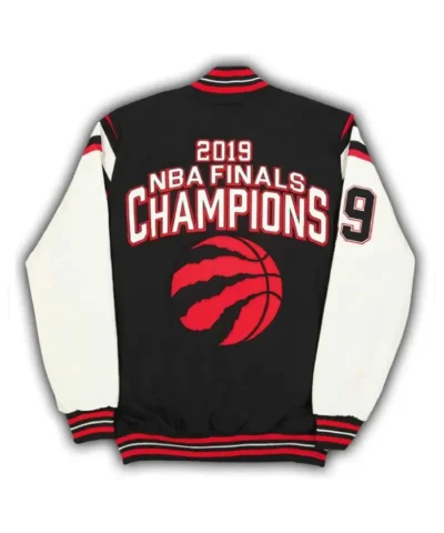 Toronto Raptors NBA Finals Championship Black Varsity Jacket