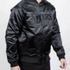 Philadelphia 76ers Tonal Satin Black Jacket