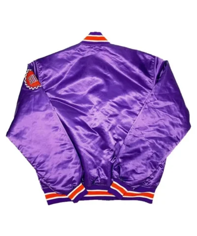 NBA Phoenix Suns Purple Satin Jacket