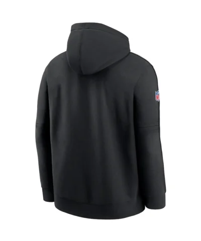 NFL Crucial Catch Club Chicago Bears 2024 Black Pullover Hoodie