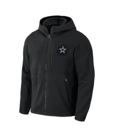 Dallas Cowboys Black Full-Zip Hoodie