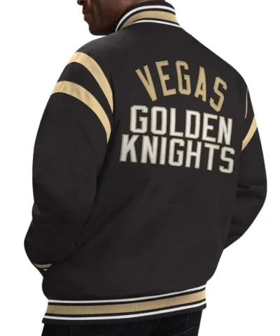 Golden Knights Tailback Black Varsity Cotton Jacket