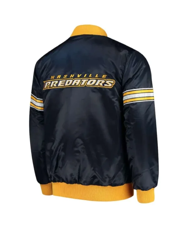 Nashville Predators Draft Pick Blue Satin Jacket