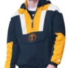 Denver Nuggets Charger Pullover Half-Zip NavyGold Jacket