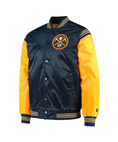 Denver Nuggets Varsity Full-Snap Satin Jacket
