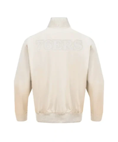 Philadelphia 76ers Neutral Cotton Grey Jacket