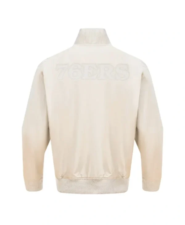Philadelphia 76ers Neutral Cotton Grey Jacket