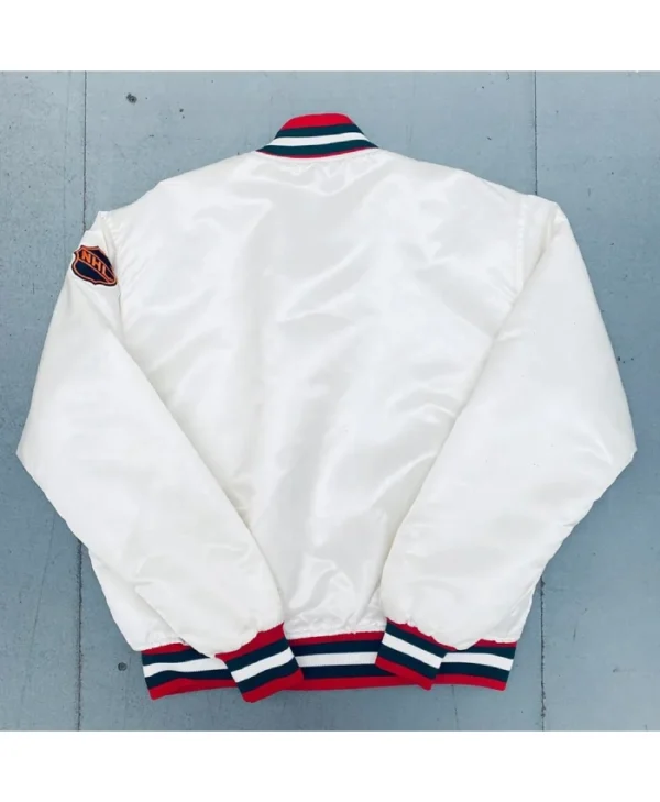1980’s New Jersey Devils White Bomber Jacket